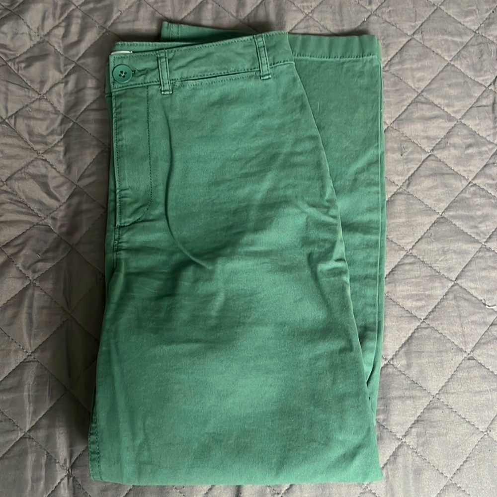 Green Wide Leg Pants, Size 4